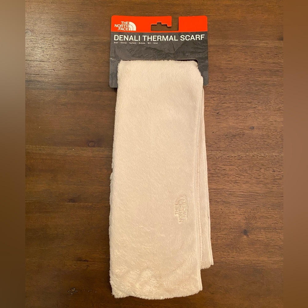 The North Face fuzzy scarf